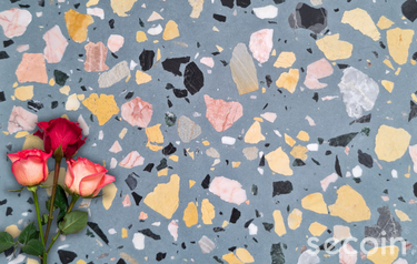 Terrazzo hạt vừa